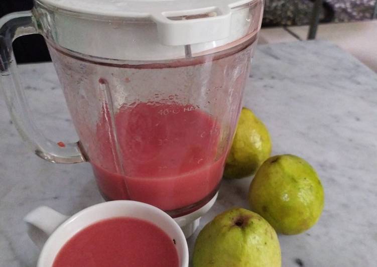 Resep Jus jambu tanpa es batu yang Bikin Ngiler