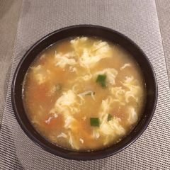 A picture of Tomato and Egg Drop Soup.