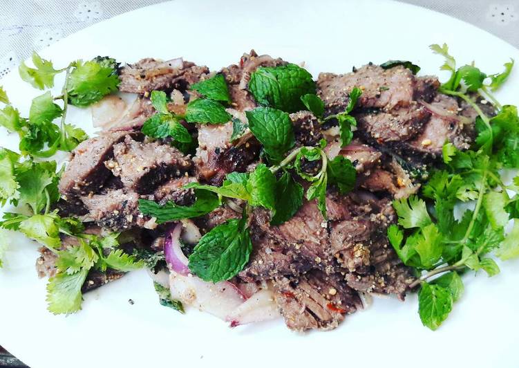 Nam Tok a.k.a Thai Beef Salad a.k.a Waterfall Beef
