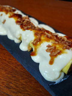 Una foto de Canelones de carrillera al Pedro Ximenez