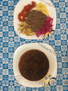 عکسی از دستور ته چین ساده و کباب تابه ای