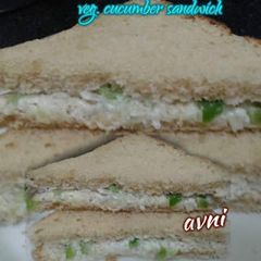 A picture of Veg. Cucumber Sandwich.