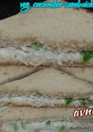A picture of Veg. Cucumber Sandwich.