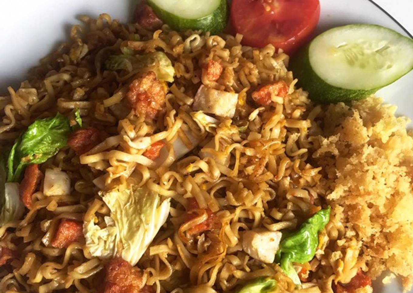 Mie goreng burung dara special super pedas