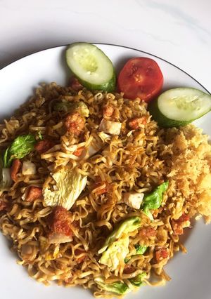 Foto resep Mie goreng burung dara special super pedas