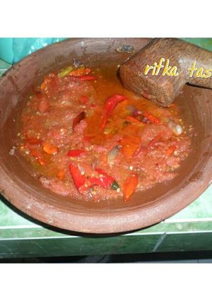 Foto resep Sambel terasi super pedas kilat