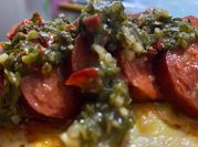 Una foto de como hacer chimichurri con romero