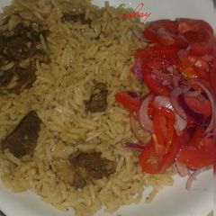 A picture of Beef pilau #myricedishcontest.
