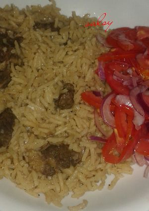 A picture of Beef pilau #myricedishcontest.