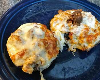 How To Make Recipe Air Fryer Sausage Stuffed Portobello Mushrooms with Provolone Home Style