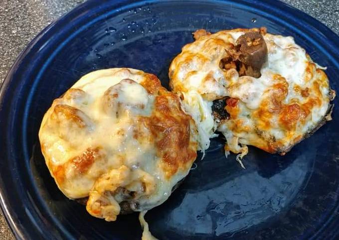 Step-by-Step Guide to Make Favorite Air Fryer Sausage Stuffed Portobello Mushrooms with Provolone for Lunch Recipe