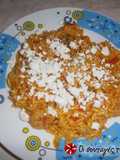 Shrimps with orzo, ouzo and feta cheese