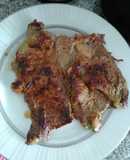 Carne de parrilla (Churrasco) frita en sartén