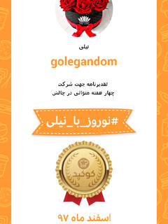 عکسی از دستور تقدیرنامه