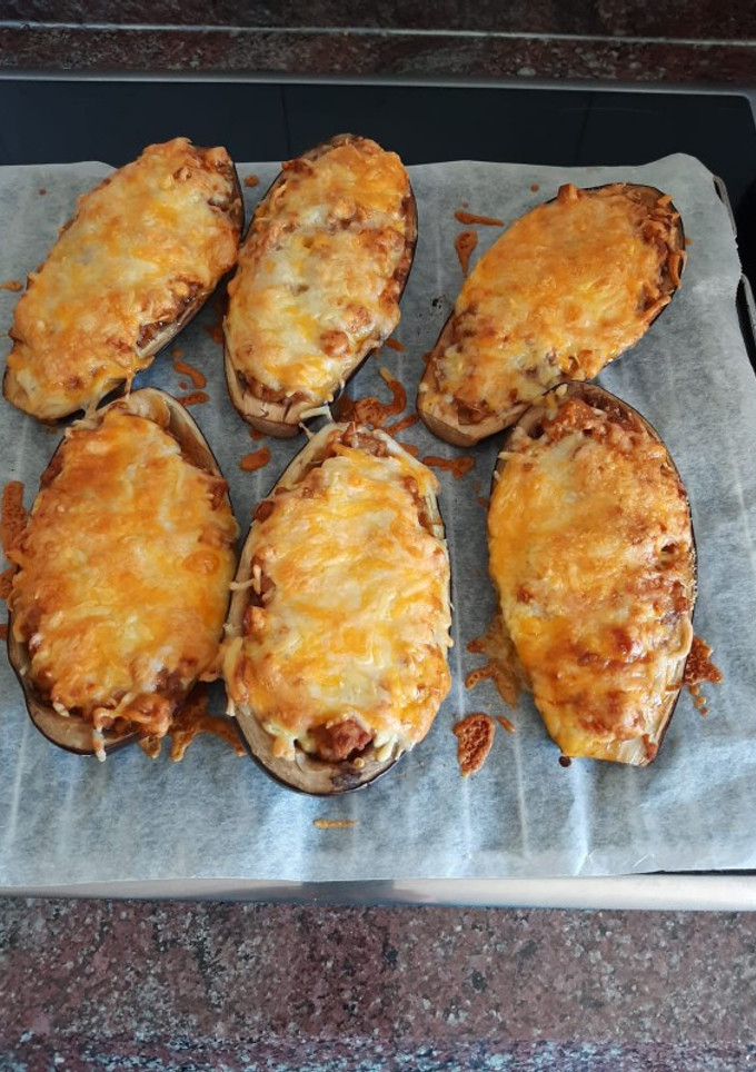 Una foto de Berenjenas rellenas