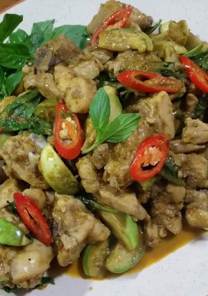 รูปของ แกงเขียวหวานไก่ผัดแห้ง