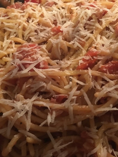 Una foto de Spaghetti all'Amatriciana (con Panceta)