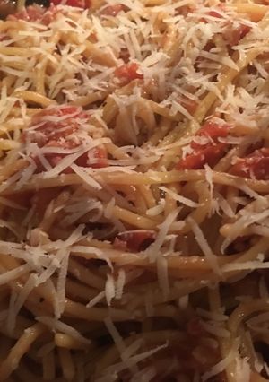 Una foto de Spaghetti all'Amatriciana (con Panceta)