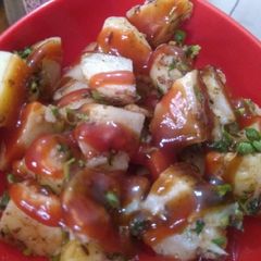 A picture of Chatpata jeera aloo.