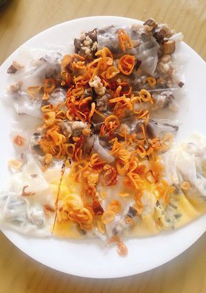 Hình của món Bánh cuốn từ bánh tráng safoco.