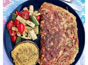 A picture of tomato egg omelette