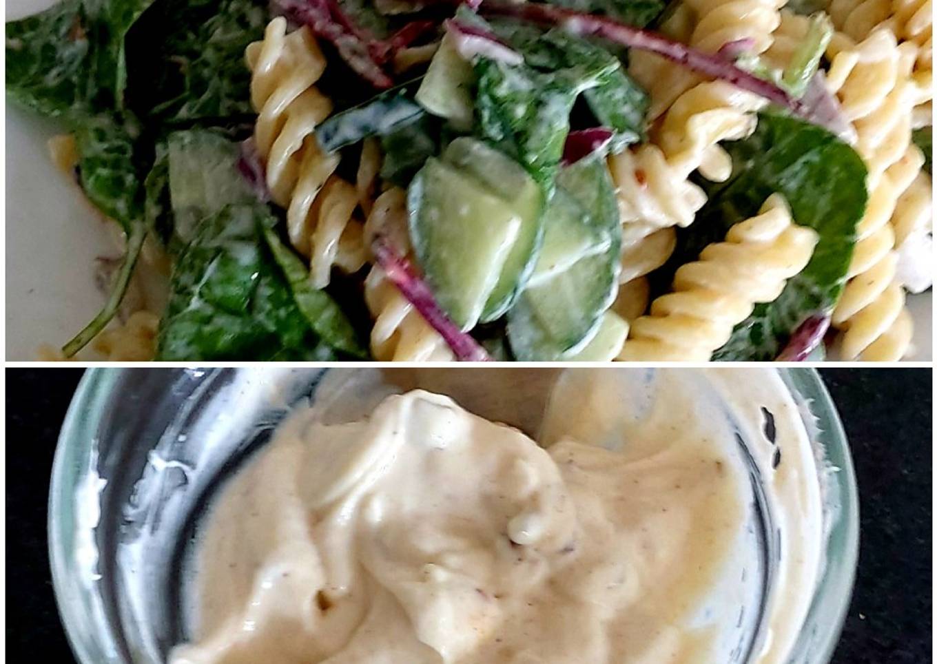 My Chinese Salt & Peppered Sour Cream Pasta Salad 💙