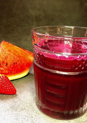 Hình của món DETOX Nước Ép Củ Dền & Dưa Hấu.
