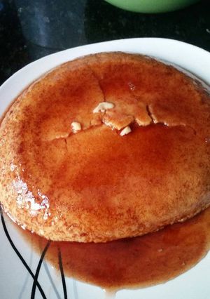 Una foto de Flan