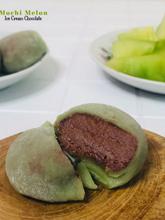 Foto resep Mochi Melon with Ice Cream Chocolate