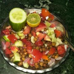 A picture of Soaked chana chaat (healthy and oil free).