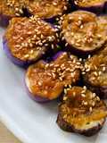 Microwave “Grilled” miso eggplant