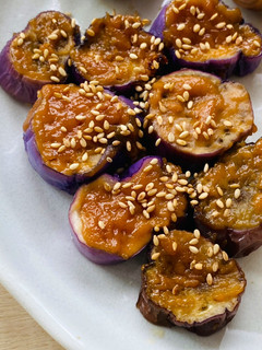 A picture of Microwave “Grilled” miso eggplant.