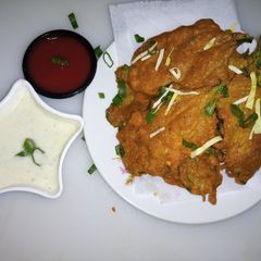 A picture of Palak ke pakory.