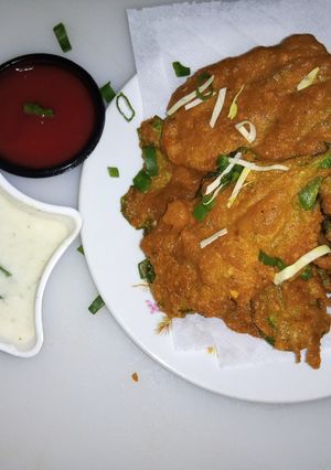 A picture of Palak ke pakory.