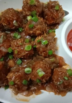 A picture of Maggi Manchurian.