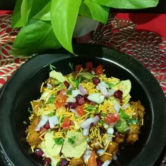 A picture of Leftover Chana Masala Chaat.