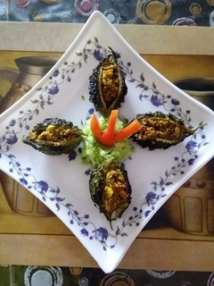 A picture of Stuffed Bitter Gourd.