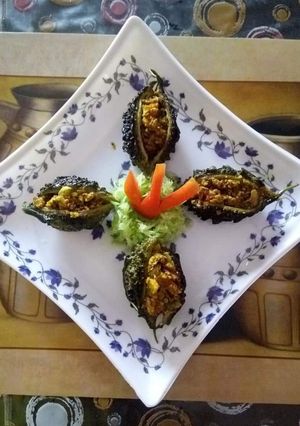 A picture of Stuffed Bitter Gourd.