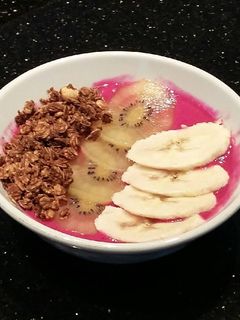 Foto resep Pitaya Banana Smoothie Bowl