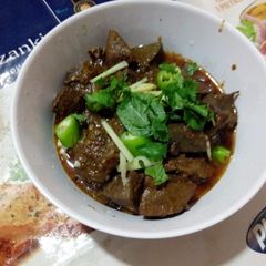 Beef masalaydar Kaleji A picture of Beef masalaydar Kaleji.