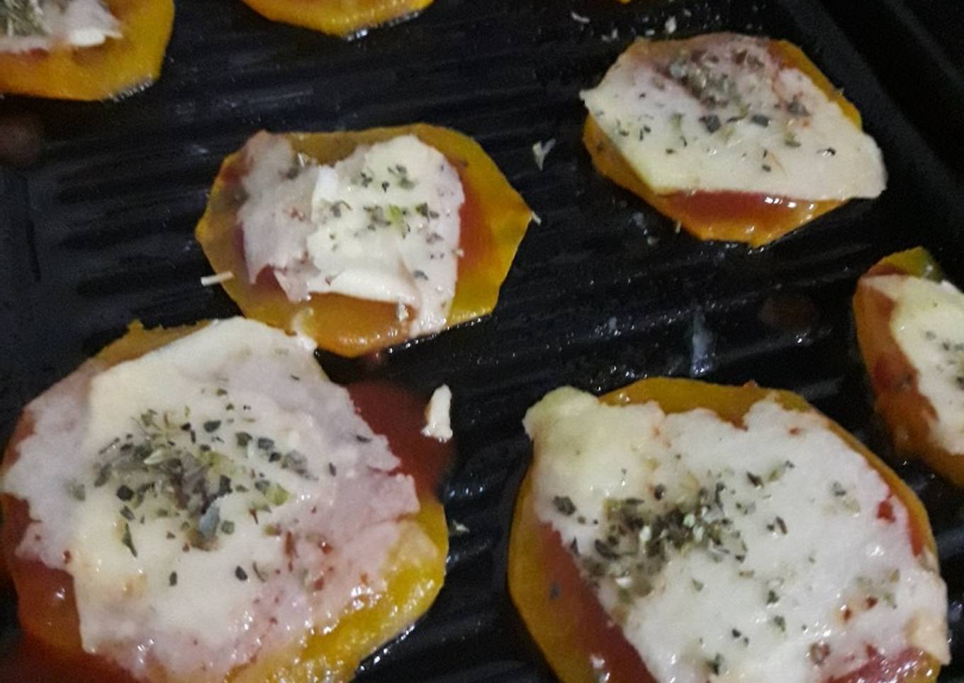 Calabaza estilo pizza