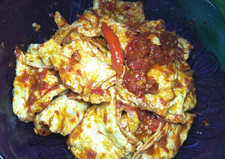 Resep Telur Dadar Sambal ala anak kos Anti Gagal