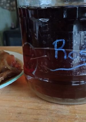 Una foto de Kombucha con rosas
