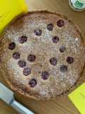 Raspberry frangipani tart