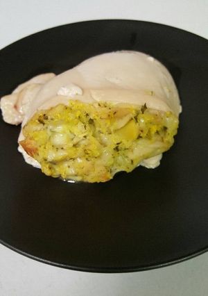 A picture of Cheesy Stuffed Chicken.