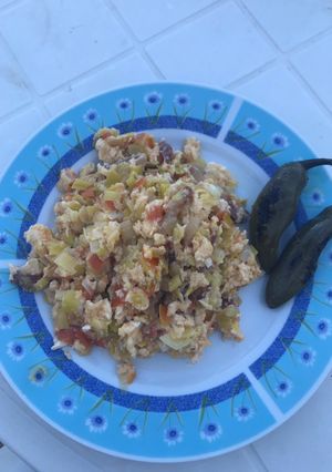 Foto principal de Revuelto con puerros, muy rico