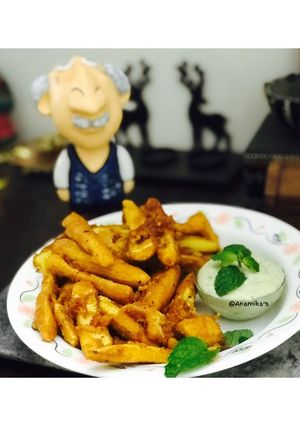 A picture of Spicy Crispy Baby Corn Fritters 🌽.