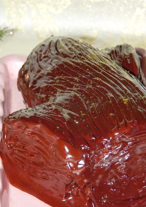 Una foto de Tronco de castañas y chocolate 