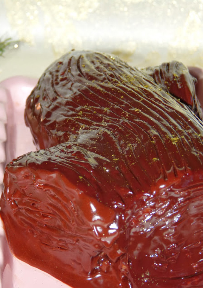 Una foto de Tronco de castañas y chocolate 