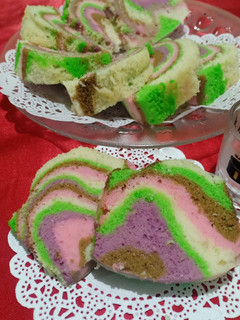 Foto resep Bolu kukus pelangi